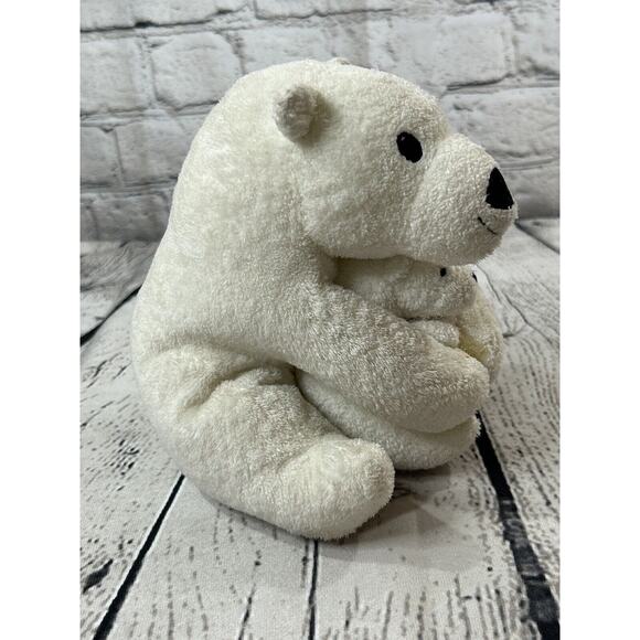 Little Tiger Press Big Bear Little Bear White Plush Stuffed Animal Polar Bears - Picture 3 of 9